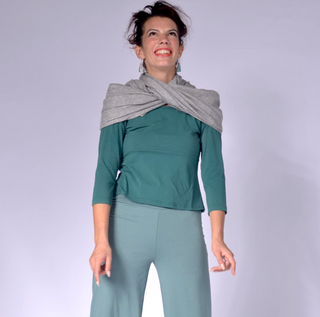 100% Cashmere Scarf Light Grey