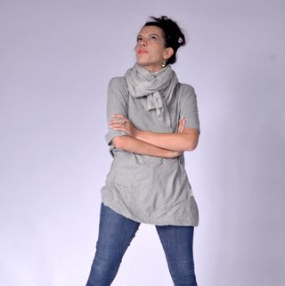 100% Cashmere Scarf Light Grey