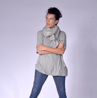100% Cashmere Scarf Light Grey