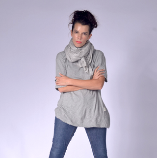 100% Cashmere Scarf Light Grey