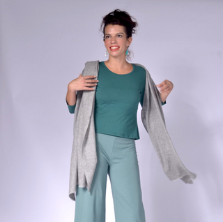 100% Cashmere Scarf Light Grey