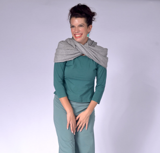 100% Cashmere Scarf Light Grey