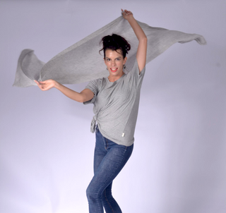 100% Cashmere Scarf Light Grey
