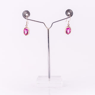 Pink Topaz Earrings