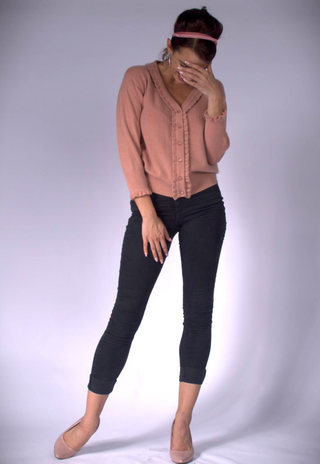 Cardigan with Frill