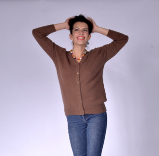 Classical Cardigan Medium Brown / XS
