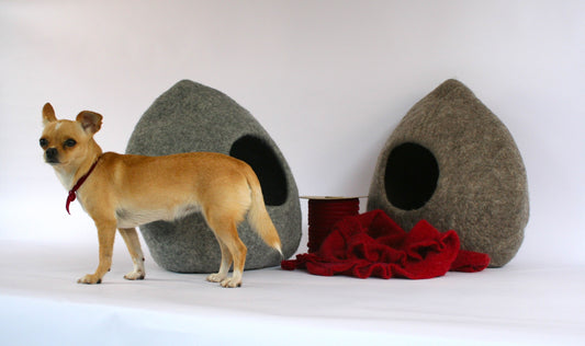 pointy-top pet cave