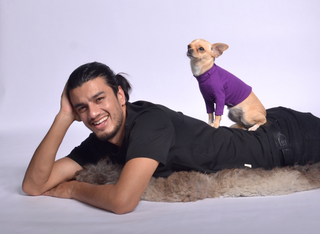 Dog Outfit Purple / Long legged