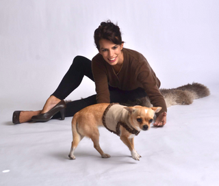 Dog Wraparound with Velvet Ribbons