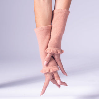 Frilled Wristguards Peach / Regular