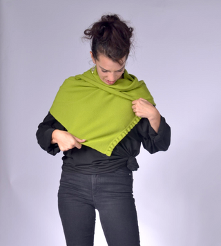 Knit Scarf with Frill Clothing