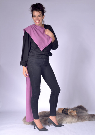 Knit Scarf with Frill Clothing