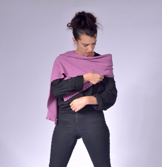 Knit Scarf with Frill Clothing