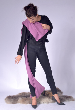 Knit Scarf with Frill Clothing