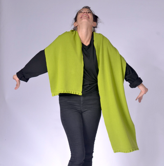 Knit Scarf with Frill Clothing