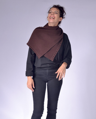 Knit Scarf with Frill Clothing