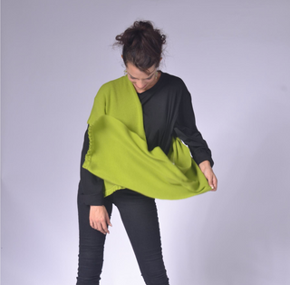 Knit Scarf with Frill Clothing