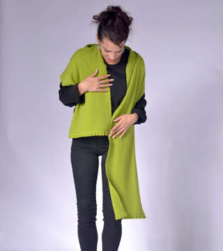 Knit Scarf with Frill Clothing