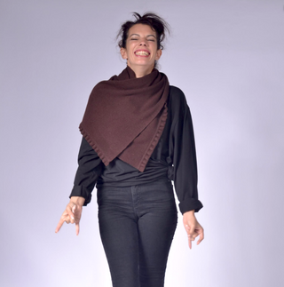 Knit Scarf with Frill Clothing
