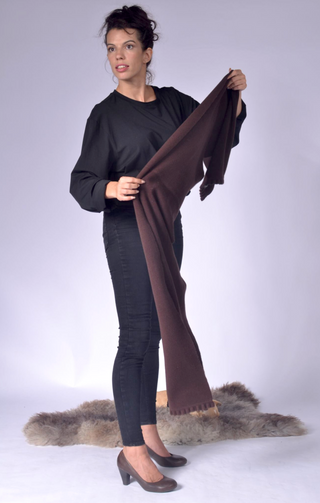 Knit Scarf with Frill Clothing