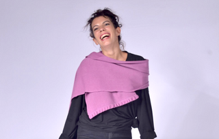 Knit Scarf with Frill Clothing