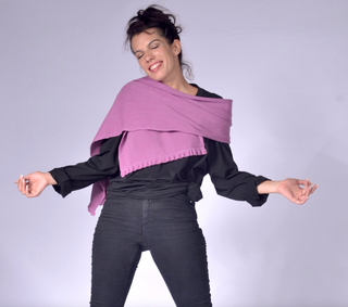 Knit Scarf with Frill Clothing