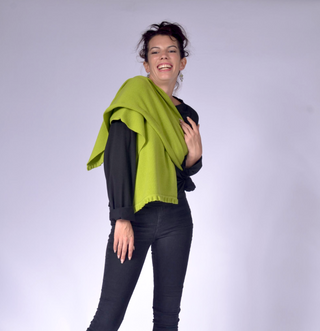 Knit Scarf with Frill Clothing