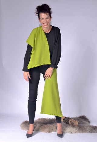 Knit Scarf with Frill Clothing