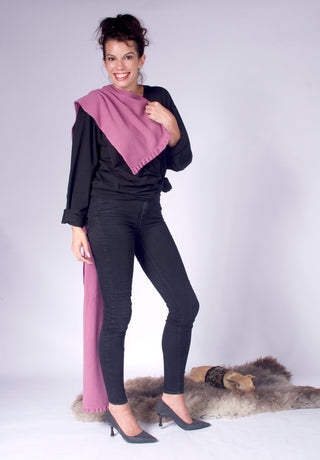 Knit Scarf with Frill Clothing