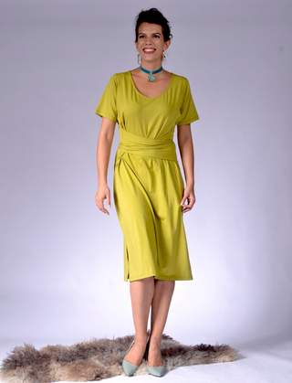 Ladies Dress with Back Wrap