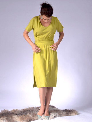 Ladies Dress with Back Wrap