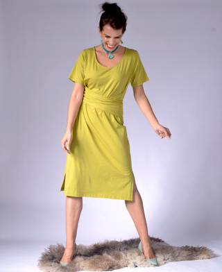 Ladies Dress with Back Wrap