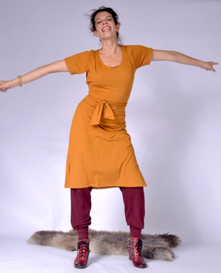 Ladies Dress with Back Wrap