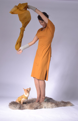 Ladies Dress with Back Wrap