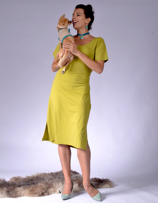Ladies Dress with Back Wrap