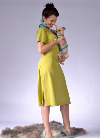 Ladies Dress with Back Wrap