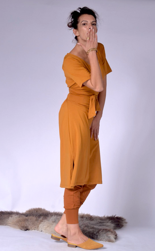 Ladies Dress with Back Wrap