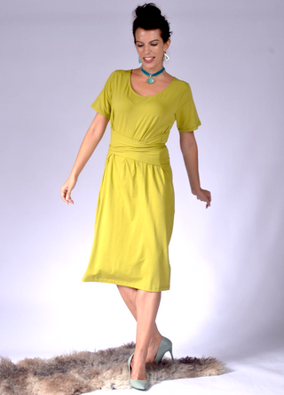 Ladies Dress with Back Wrap