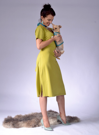 Ladies Dress with Back Wrap