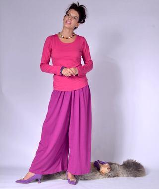 Ladies Long Sleeve Cotton Top