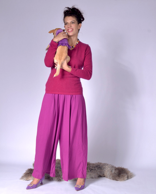 Ladies Loose Fitting Jersey Pants