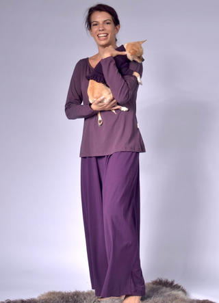 Ladies Loose Fitting Jersey Pants