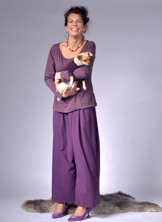 Ladies Loose Fitting Jersey Pants