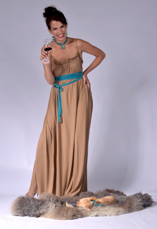 Ladies Summer Dress XS / Camel