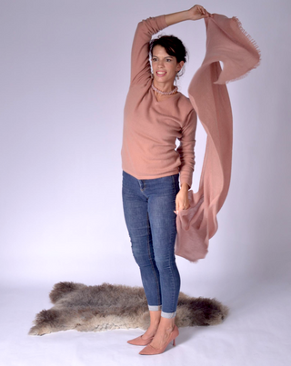 Ladies Sweater Peach / XS