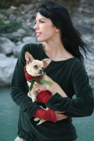 Ladies Top Dark Moss Green / XS