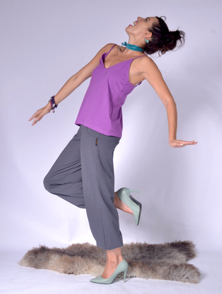 Ladies Top with Adjustable Shoulder Straps