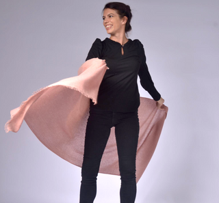 Ladies Top with Fancy Elastic Details on the Sleeves XS / Black