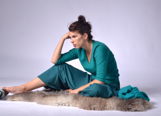 3/4 Sleeved Petite V Neck Clothing