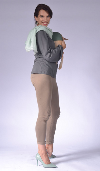 Loose Fitting Ladies Top with Long Bell Sleeves